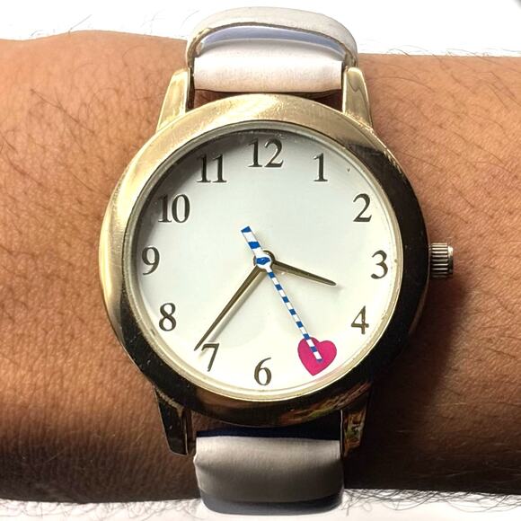 Gold & Blue Heart Watch - Picture 2 of 5